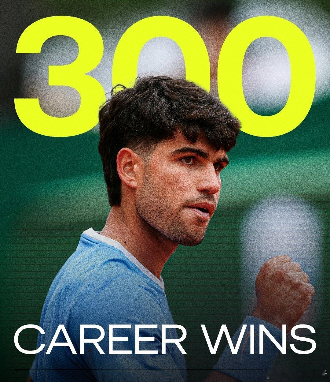 阿卡同时也是史上第三快达成300胜成就的男球员蒙特卡洛1/4决赛，阿卡2-3后连