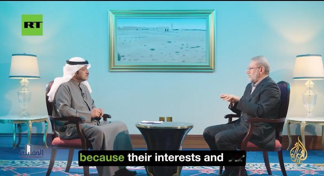 新闻快讯——拉里贾尼对半岛电视台表示：是莫斯科与北京站在伊朗一边——而非德国、