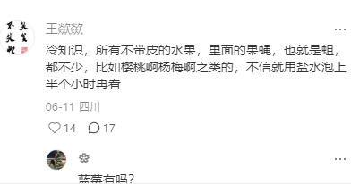 来说说可以连皮带核的100%食用率水果