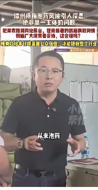 杨梅泡药事件持续发酵，杨梅卖不出去，果子烂在树上，种植户哭了，杨梅协会会长也哭了