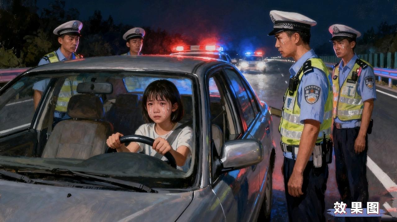14岁女孩为见病危母亲，无证开280公里让交警泪目高速上惊现“最小司机”！