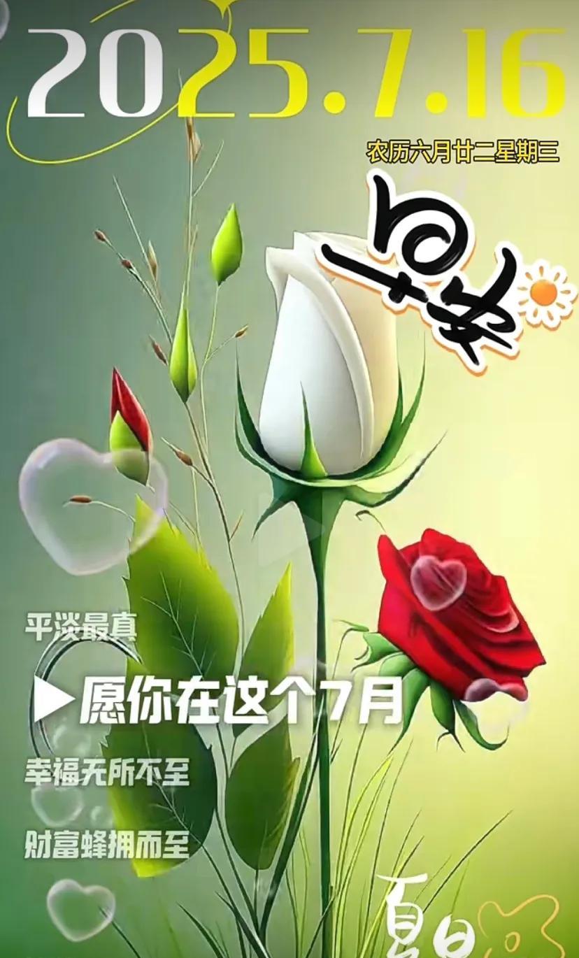 快乐星期三！愿你在这炎热夏天平安喜乐度过！#过好愉快的夏天#