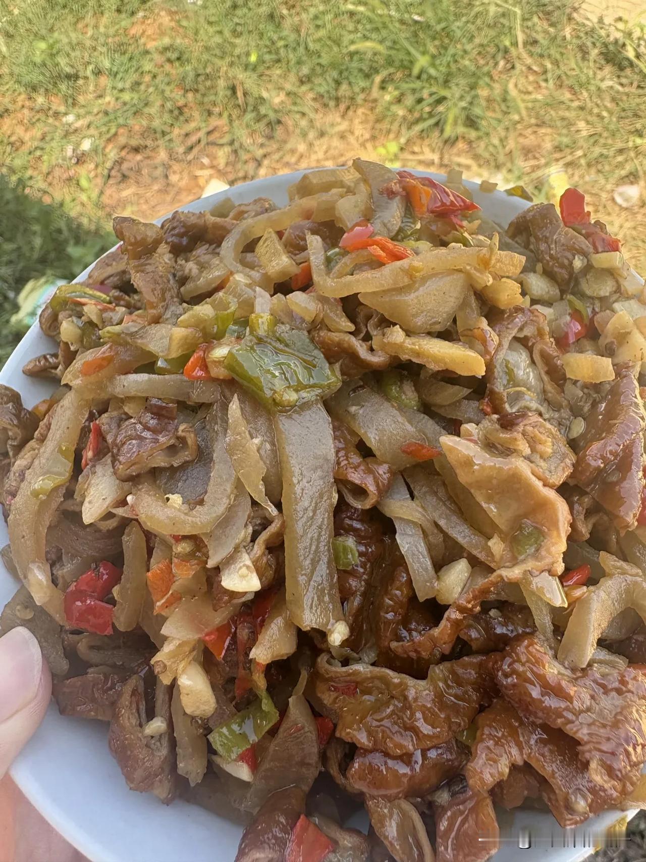 湖南人才懂得这道菜的含金量，酸萝卜炒肥肠湖南人，家家户户都爱吃的酸萝卜炒肥肠，不