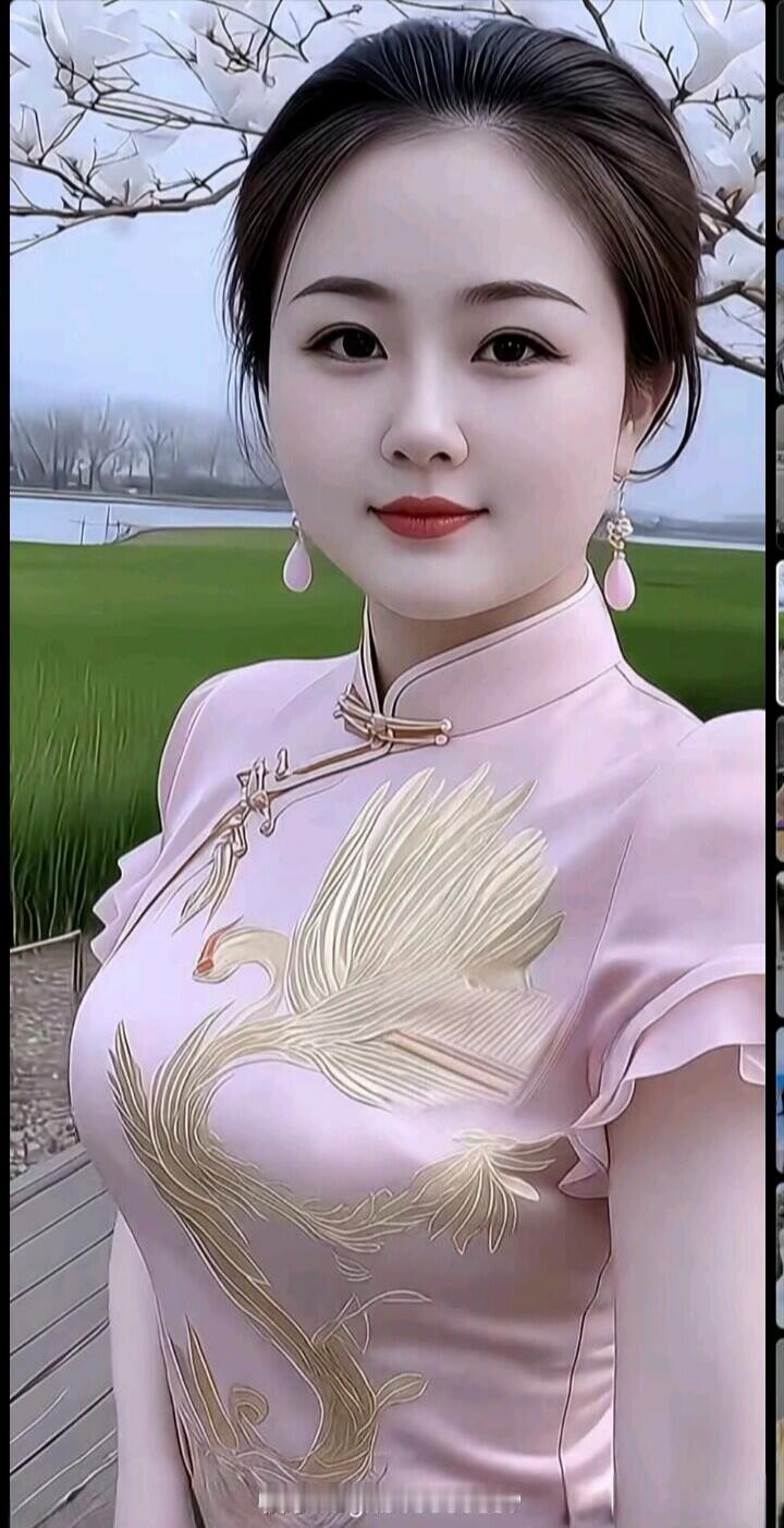 优雅旗袍照，仙气飘飘的少女