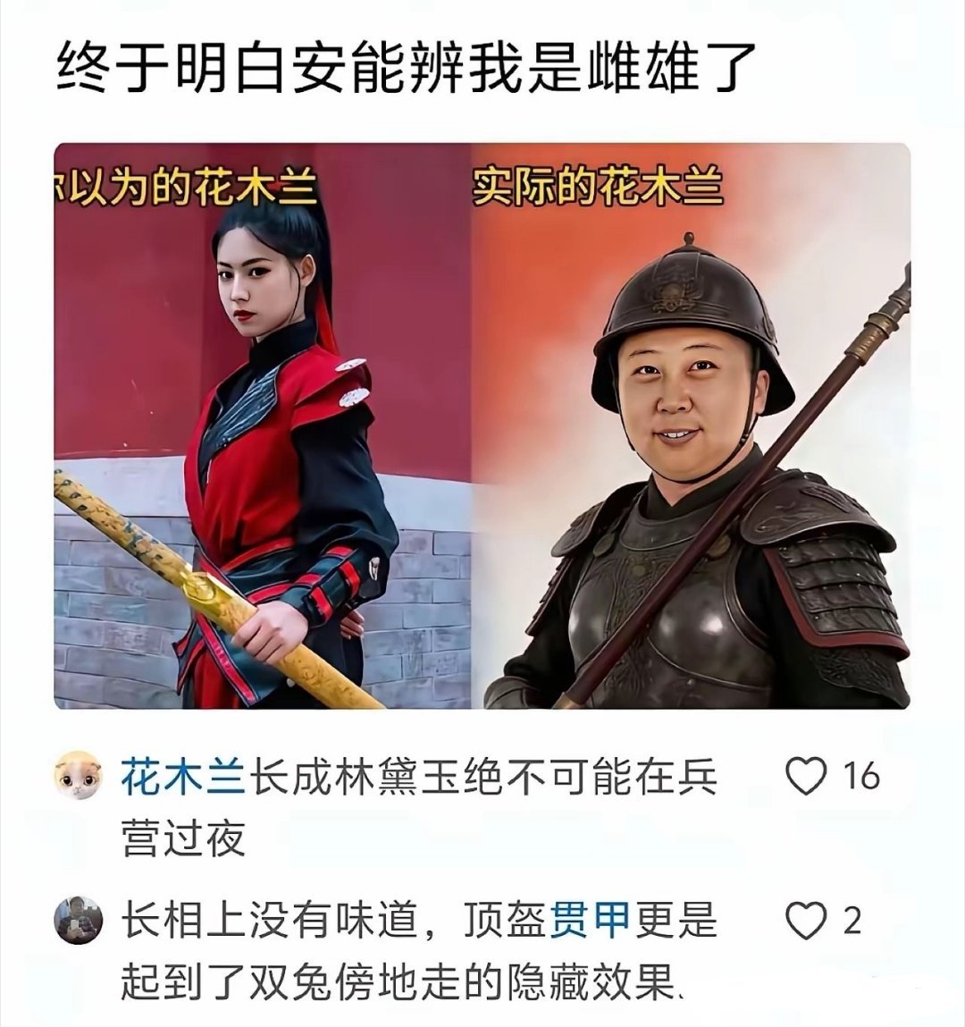 终于知道，花木兰为什么没有被其他人发现她是女儿身了？