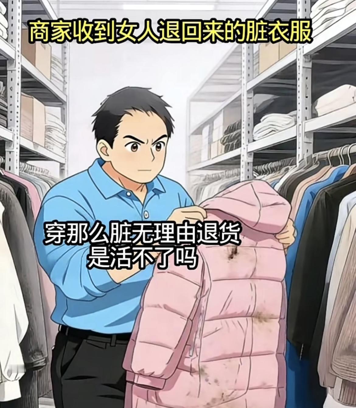 “小仙女无理由退货，把车钥匙放衣服里，一起退了回来，换你是老板，是还给她，还