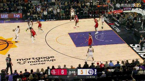 火箭超级新星谢波德拥有顶级的抢断天赋！在今天火箭客场挑战太阳的比赛中，当时比赛进