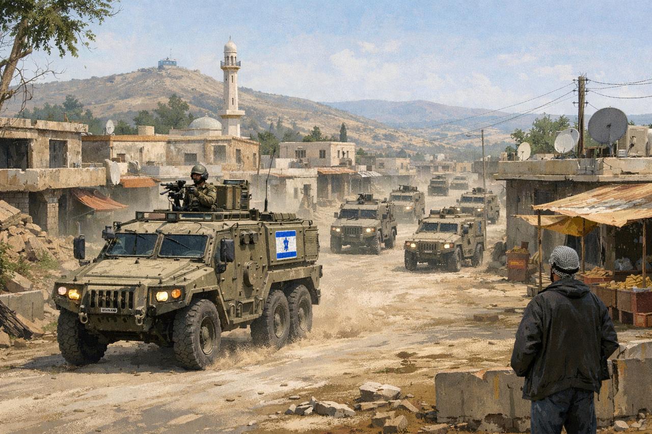 【以色列12辆军车开进叙利亚】半岛电视台1月6日报道称，当天有12辆以色列军车