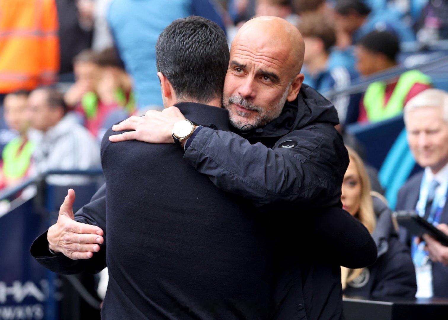 【瓜塔之战】曼城2比1阿森纳瓜迪奥拉与阿尔特塔，两个西班牙人的互动，以及各自的