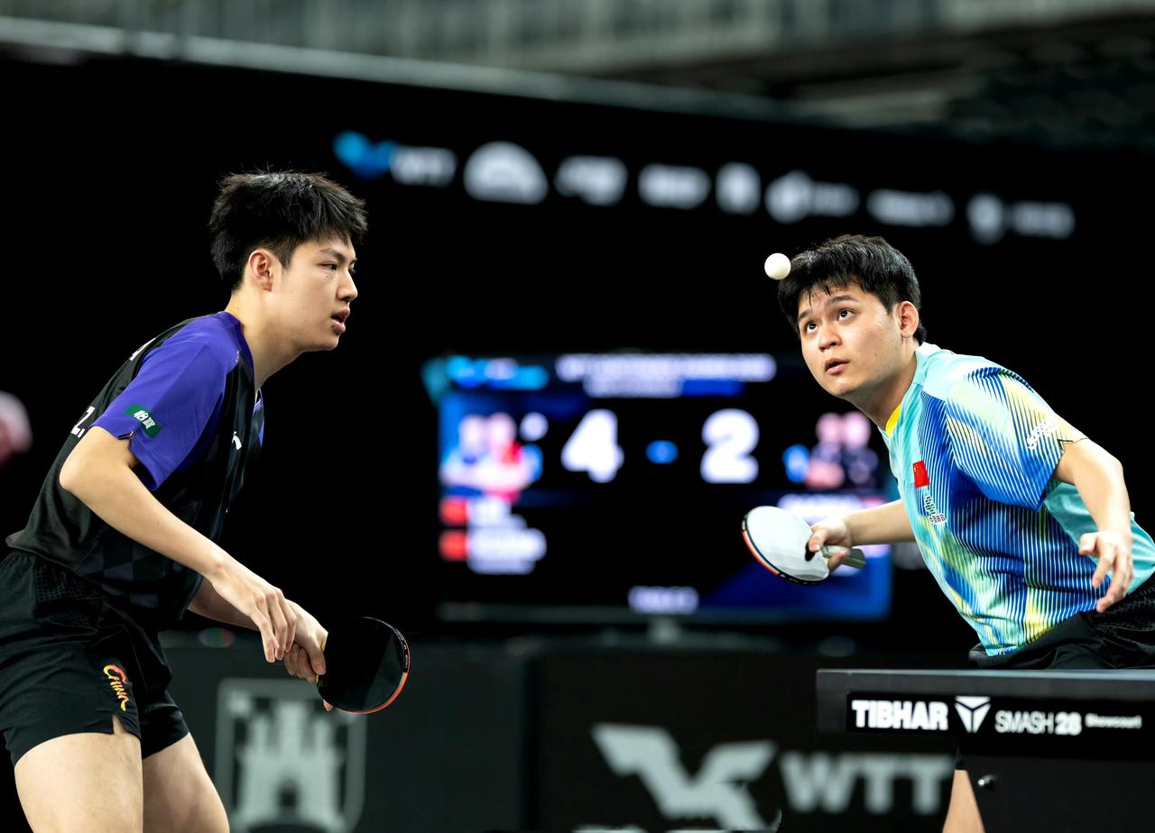 林诗栋/黄友政0-3林钟勋/吴晙诚WTT萨格勒布常规赛，韩国组合获得男双冠军，