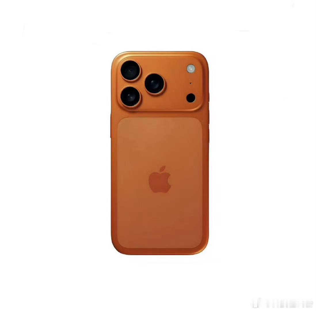 iPhone17Pro橙色新配色感觉实机出来应该会浅一些吧，参考iPhone1