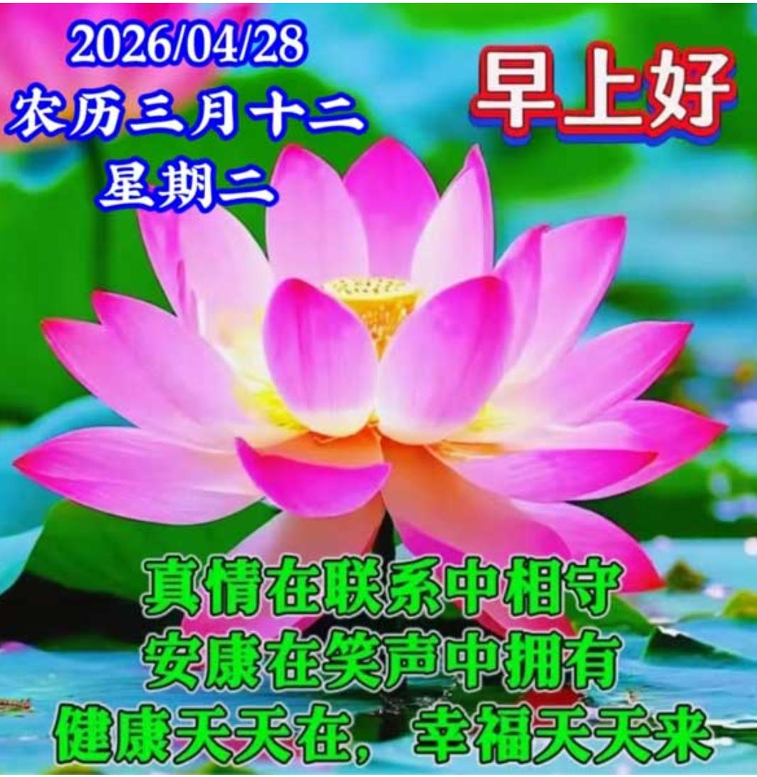 周二到来喜洋洋，送上问候与祝福；万事如意好运连，事业顺利步步高；吉祥如意