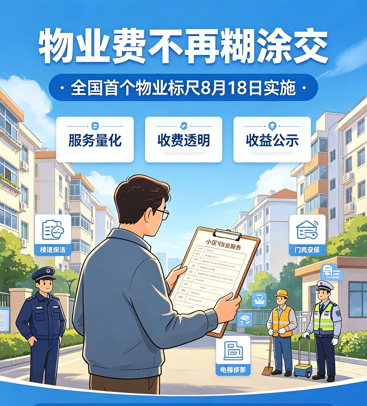 物业费不再糊涂交！全国首个物业标尺，8月18日黑龙江落地！！交