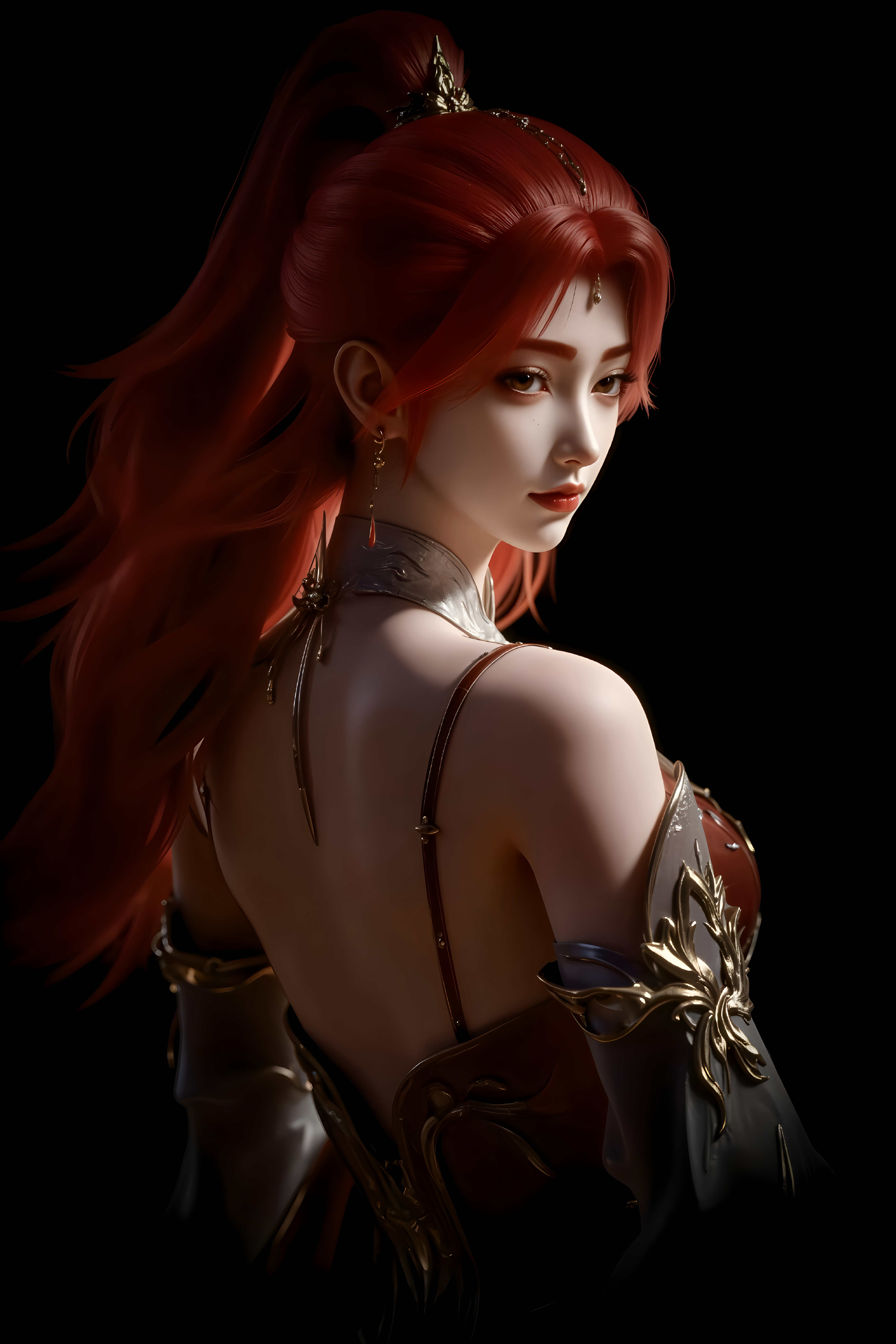 《百炼成神》国漫女神壁纸：火允儿被明确称为天风神国皇族“最有天赋的武者”！