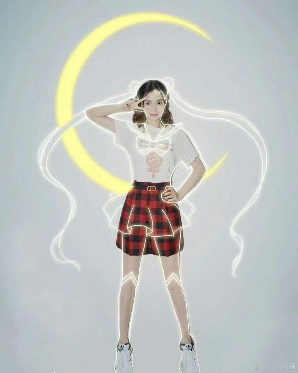 #angelababy##杨颖#原来是美少女战士来啦㌥(ง˙˘˙)ว​