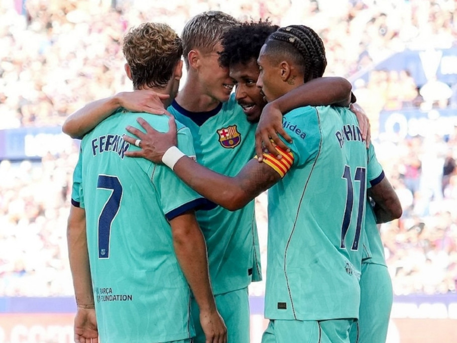 西甲一夜积分榜更新！巴萨4-2位列榜首，五战全胜！马竞3-0告捷，暂列第四！北京时间9月14日，西甲