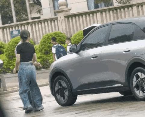 我始终是这个观点，这个保安有问题！女司机就是轻轻一脚，保安却是重重一拳！而且女司