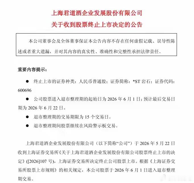 白酒退市第一股！已经停牌关门二十天了，里面的朋友已经跌得麻木了！当初六块多上车，