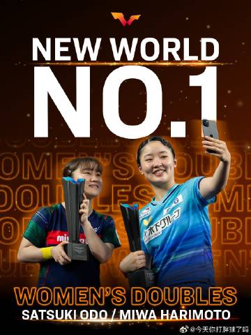 🏓️本周世排亮点速览<br />WTT：恭喜大藤沙月与张本美和成功登...