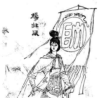北宋时期，杨排风在金云关被辽国女将韩翠娥一刀削掉了头上亮银盔，杨六郎的丑妻大刀奶
