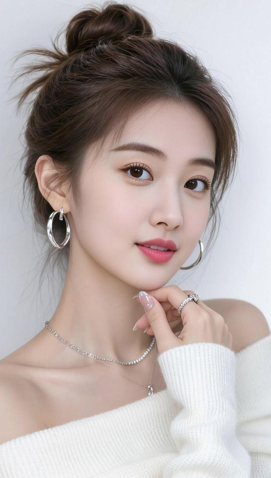 AI清透毛衣写真随变ai随便玩美出高级感每日分享我要上热们