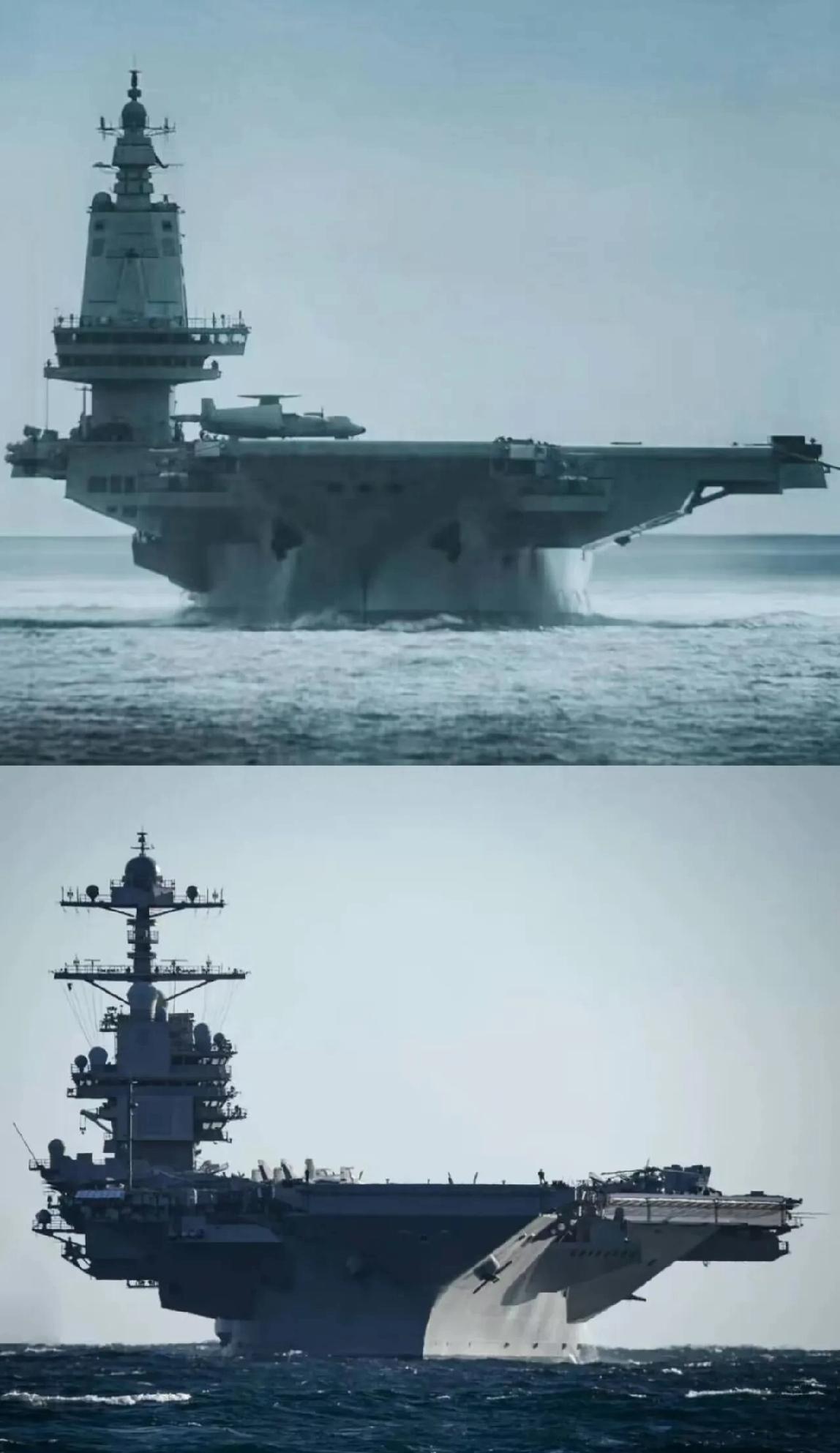 对比福建舰和福特号。1.先说结论，福建舰的战斗力远超福特号，而且不是一点半点。