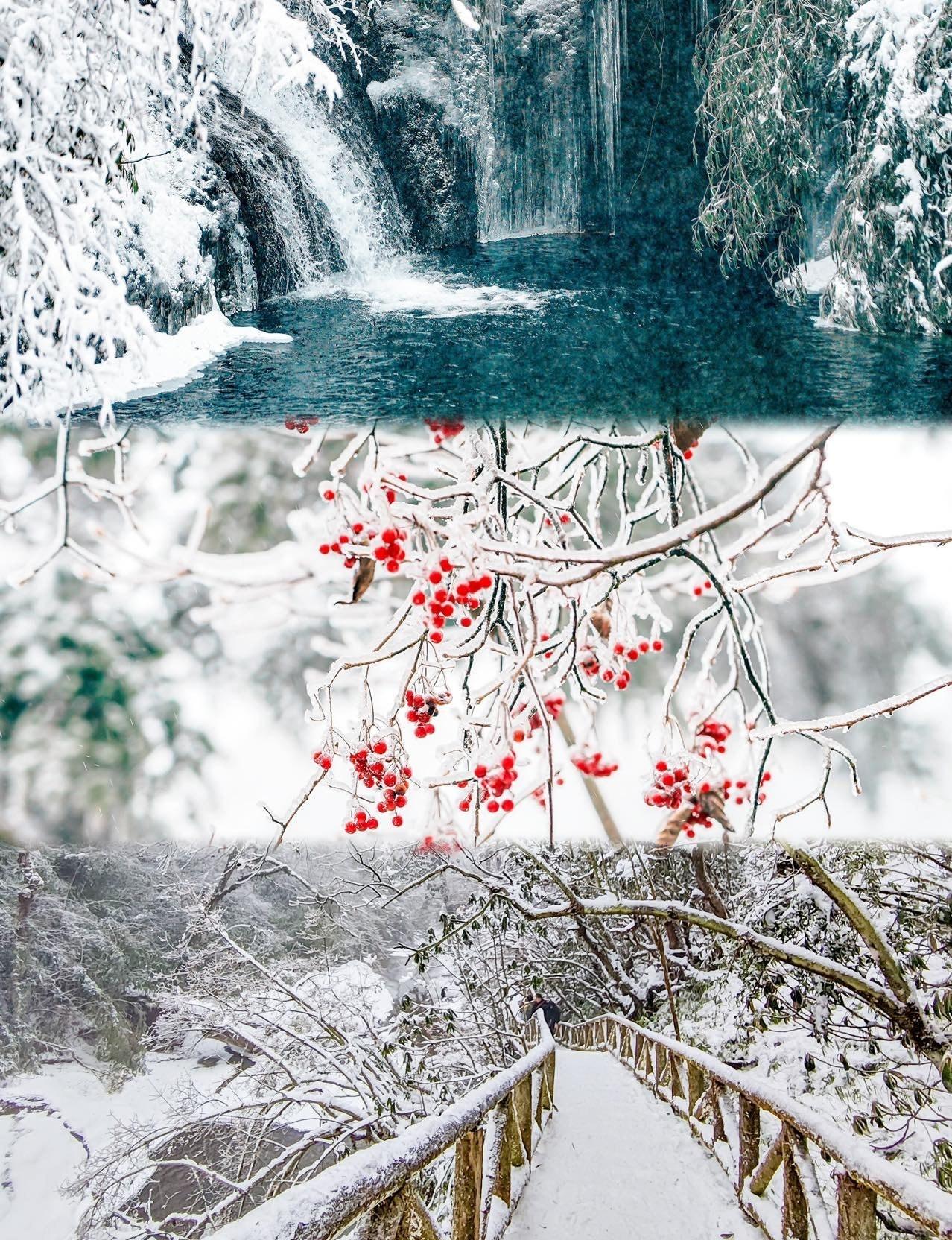 成都周边❄️徒步玩雪 看冰瀑 堆雪人⛄️…📍成都不用去东北 在成都周边就