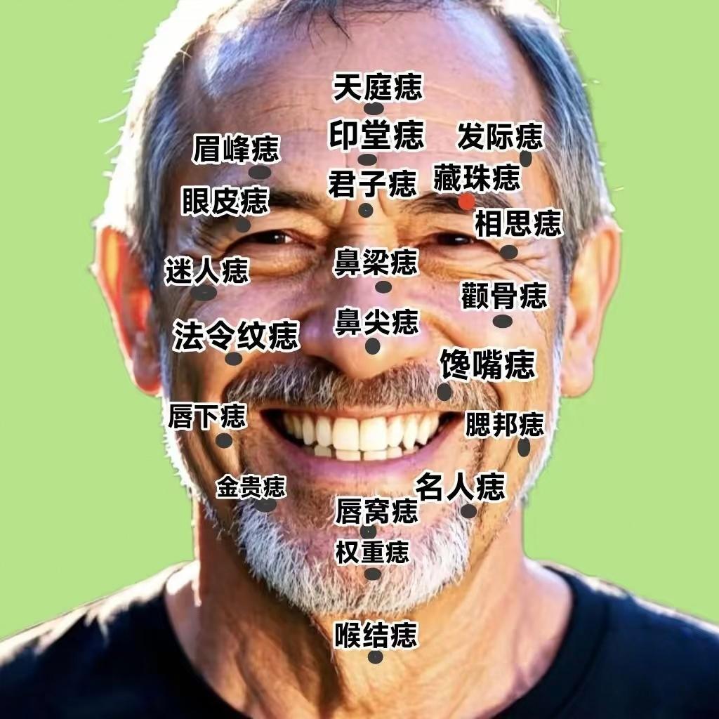 女性面相各处痣的详细分解：女人印堂上方有痣：得长辈提携女人印堂有痣,聪明：个性强