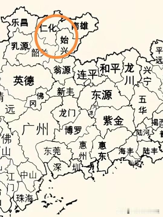 韶关下辖的始兴和仁化发展不起来，最大的根本原因是什么？大家看看它们的位置便知