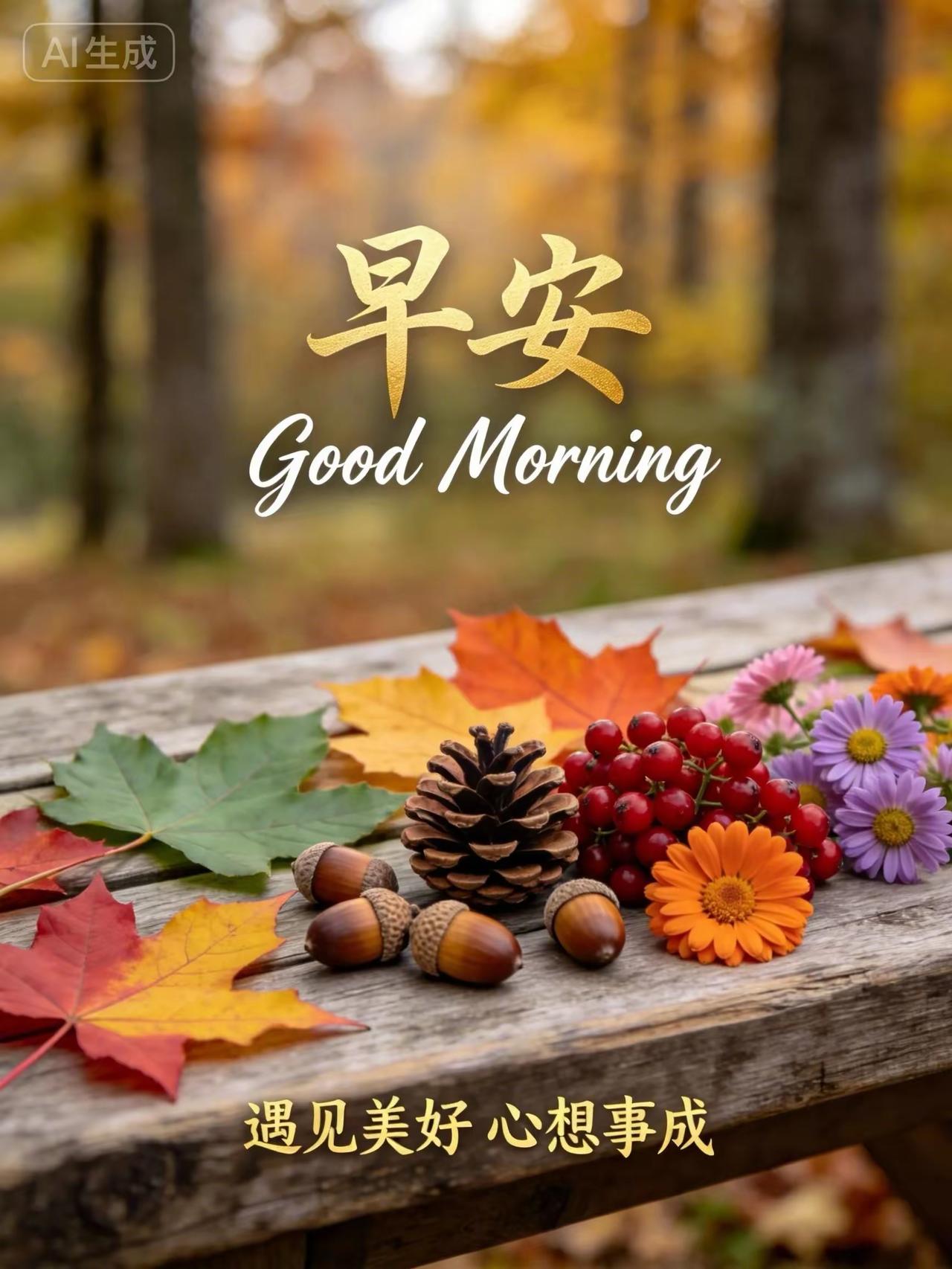 早安｜心怀暖意，奔赴日常清晨的阳光轻洒，日子缓缓，生活暖暖。不必追赶匆忙