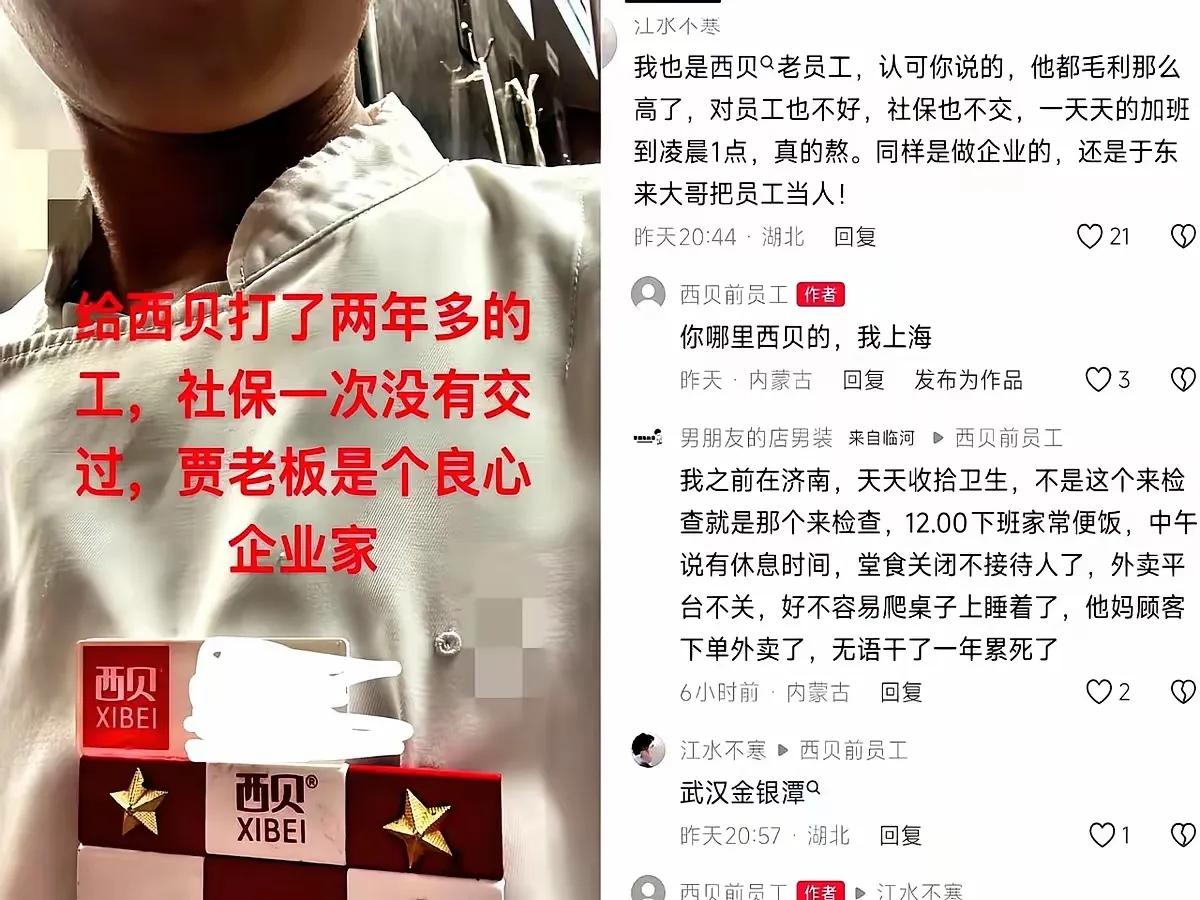 有人说西贝要是倒了，18000人得失业，其实反过来想，说不定能有更多人就业，对拉