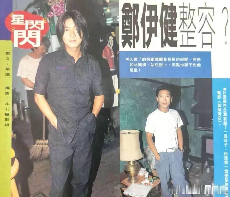 港媒标题调侃郑伊健整容。果然港媒是懂得标题得​​​