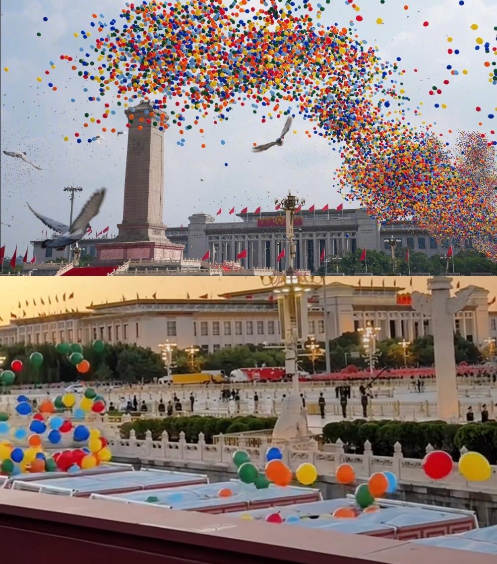 你还不知道这些阅兵背后的故事吧，8万羽和平鸽8万只气球，鸽子是跟老百姓借的起