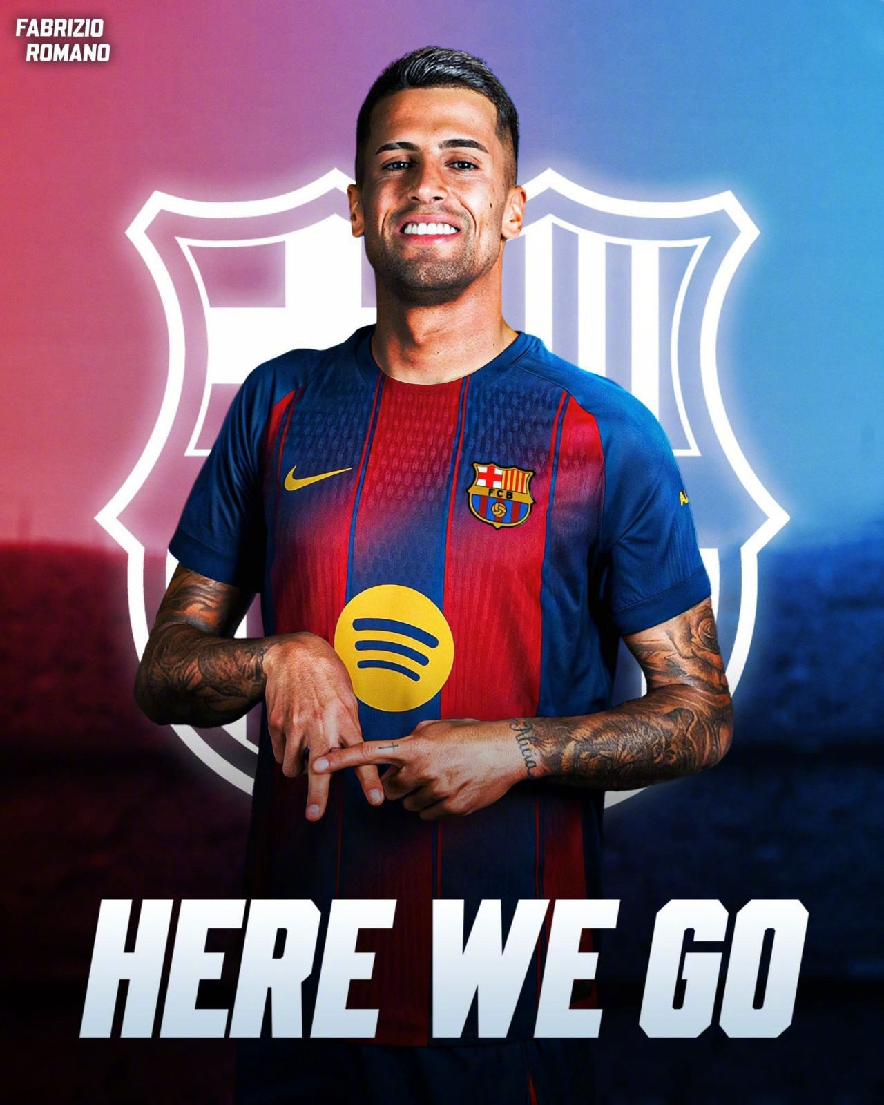 Herewego！名记罗马诺消息，利雅得新月后卫坎塞洛将再次租借加盟巴萨。3