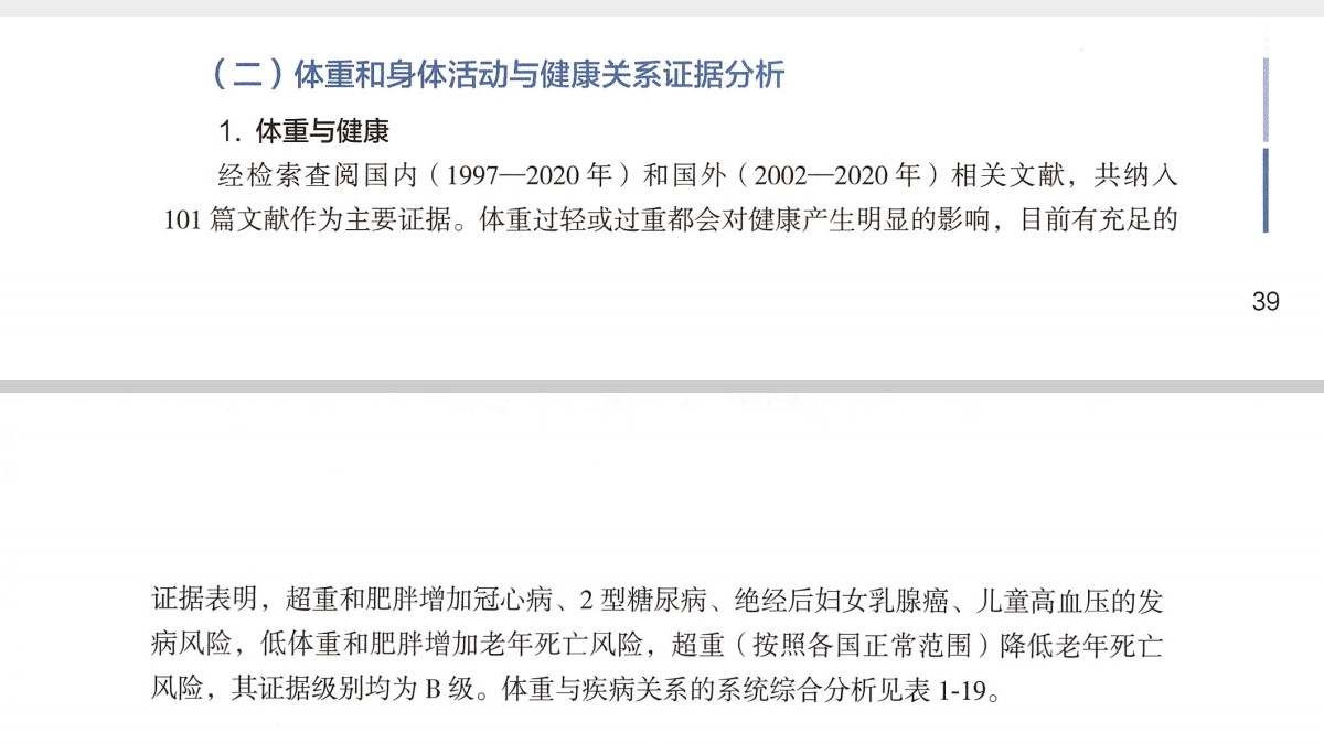 中国居民膳食指南(2022)一般人群膳食指南 准则二: 吃动平衡, 健康体重(11)(上)