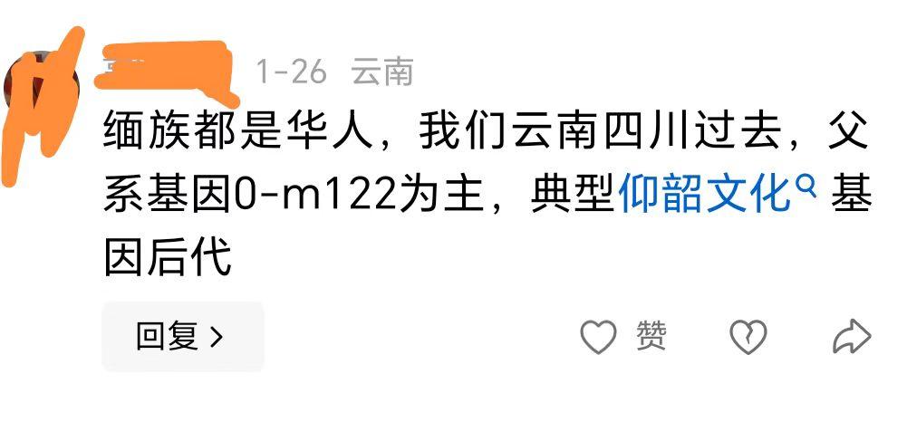 澄清：缅族不是华人不要拿基因乱套昨天刷到一个网友说“缅族都是华人，云南四