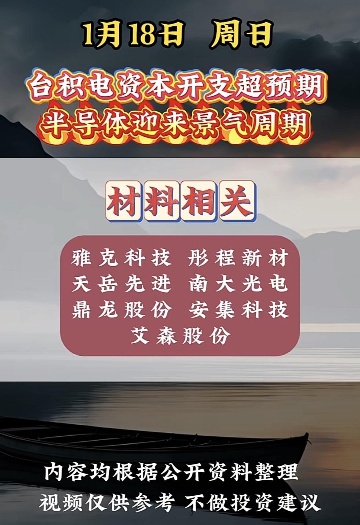 台积电资本开支超预期，半导体迎来景气周期！🚀台积电资本开支超预期，半导体景