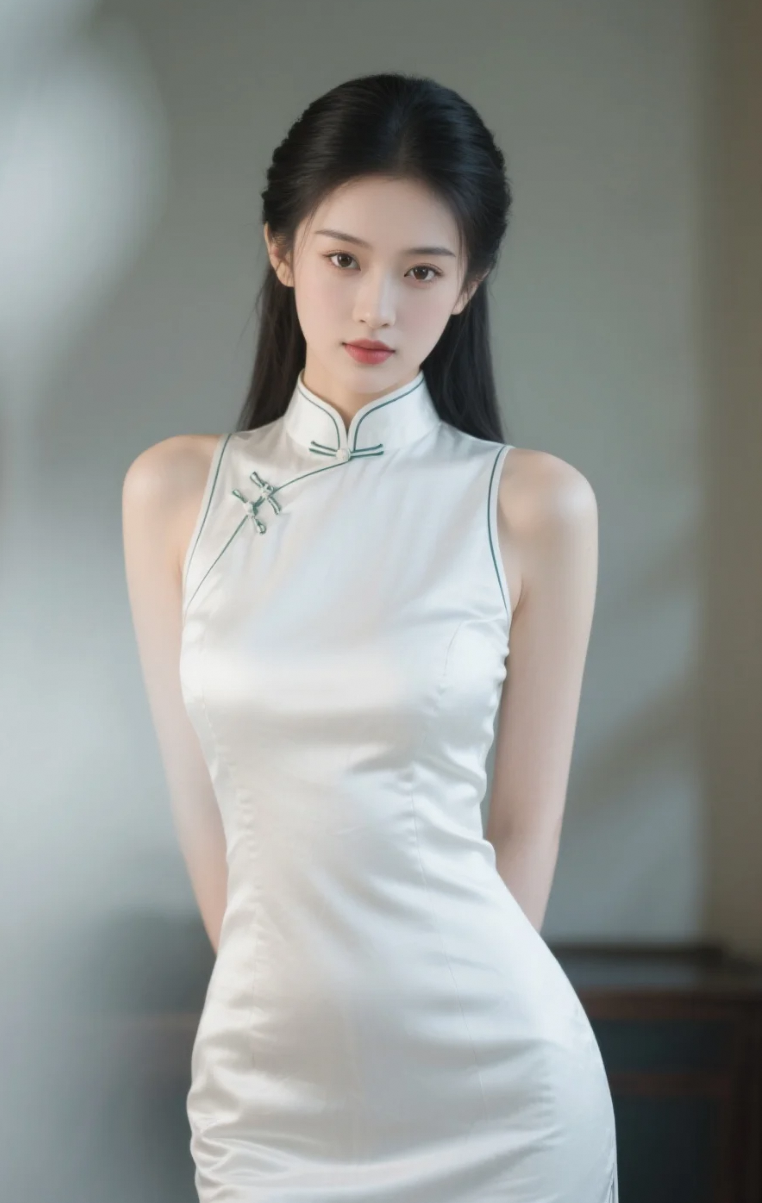 这身材这气质，难怪网友说：她是旗袍的天选之人