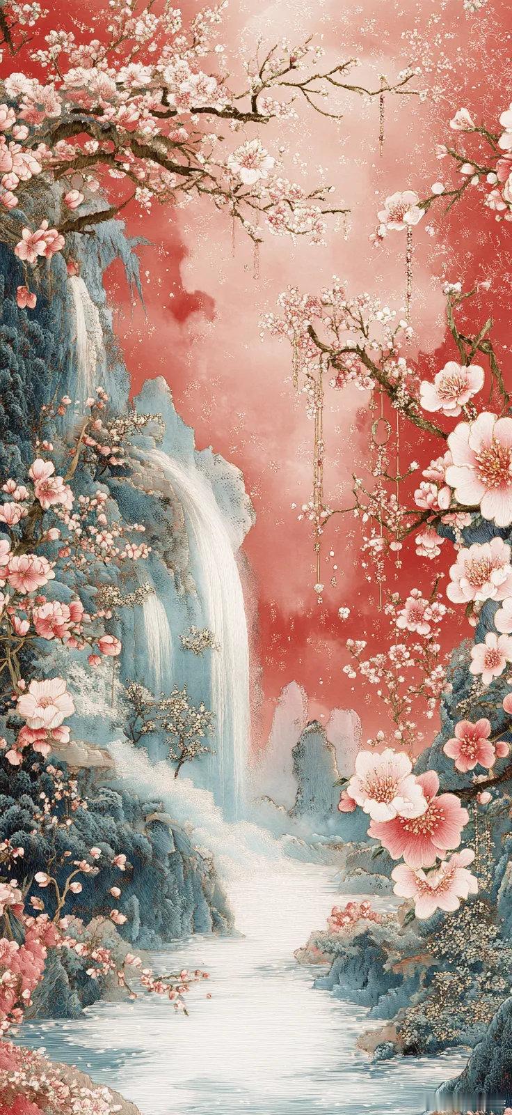 鸿运当头·百花献瑞·精美国风锁屏壁纸～​​​