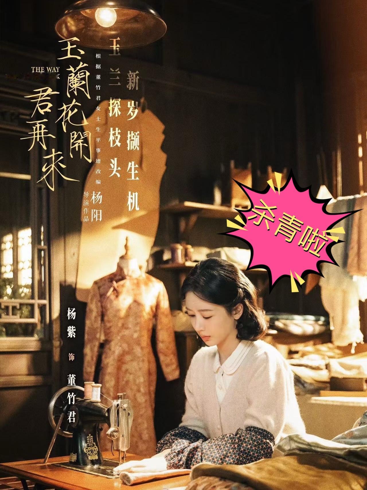 杨紫刚杀青，姐这行程也忒满了...杨紫《家业》还在播，玉兰花开君再来刚杀青