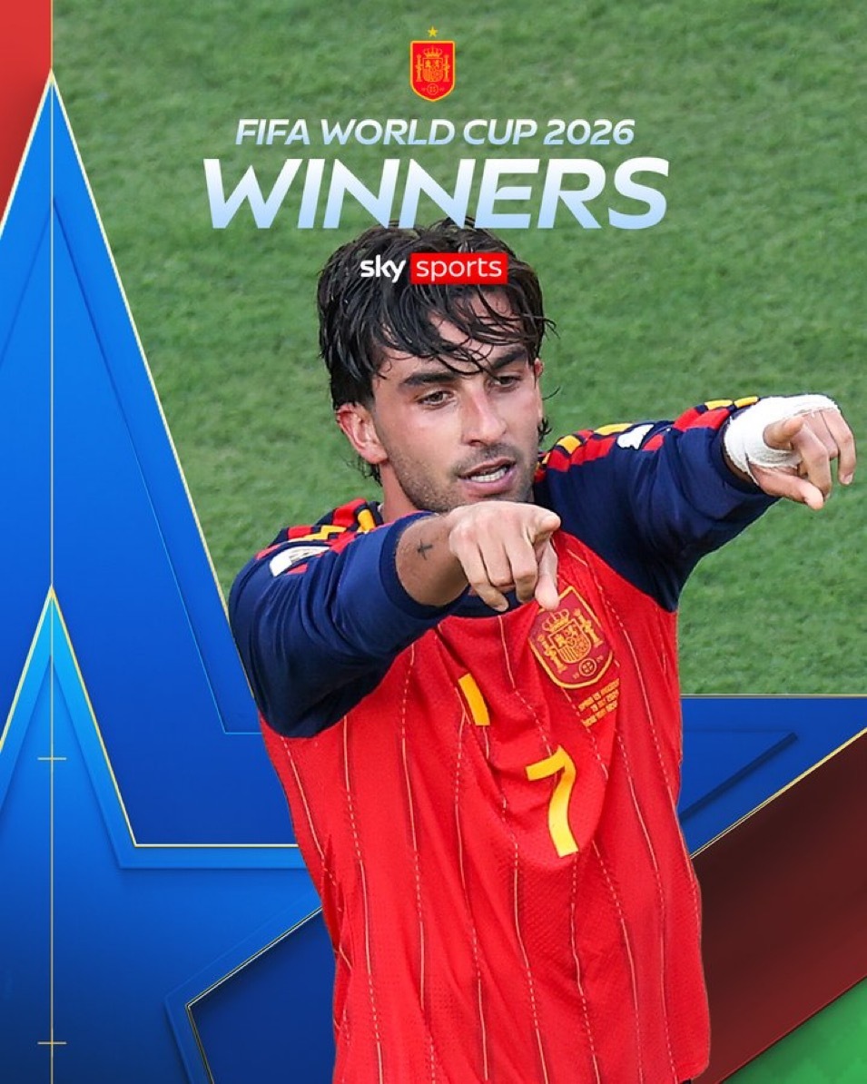 西班牙1比0阿根廷🏆2026年FIFA世界杯冠军排名。🇪🇸西班牙在纽约加时