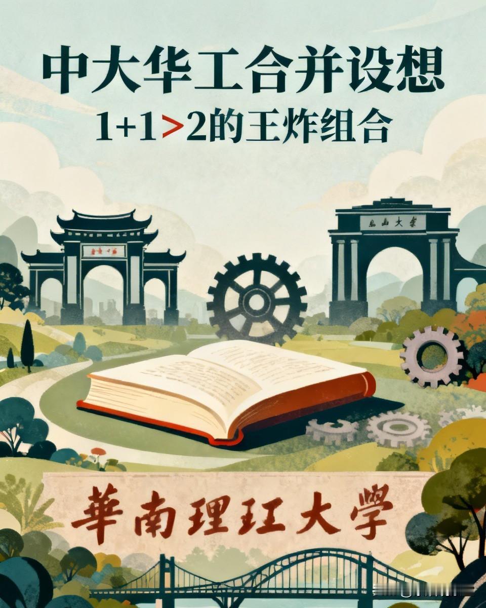 建议中大与华工合并！广东直接拥有全国前五顶流大学，太有面子了真心觉得，中山