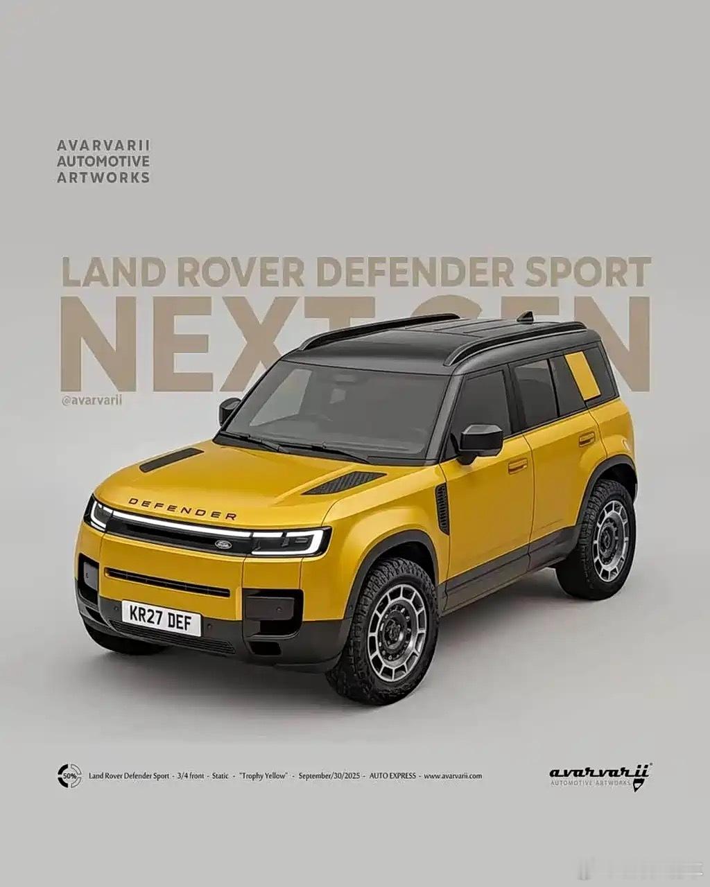 【新车前瞻：全新路虎发现运动版，中型SUV+方盒子+双色车身，上市后会火不？】全