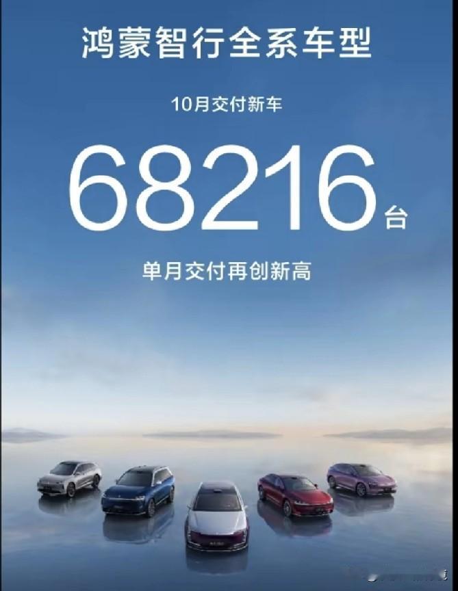 国庆天天发战报的鸿蒙智行，十月销量居然只拿了第二，一声不吭的零跑汽车竟然拿了第一