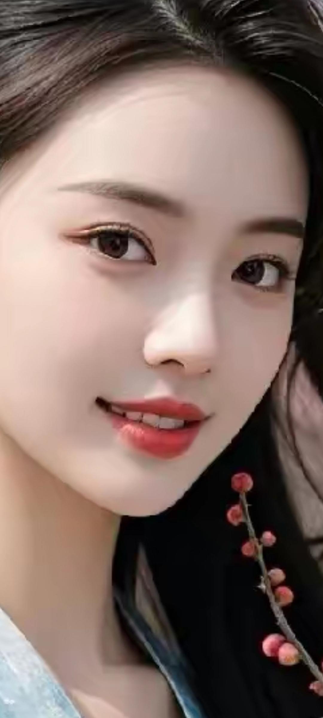 温柔微笑，岁月静好。🌸💕