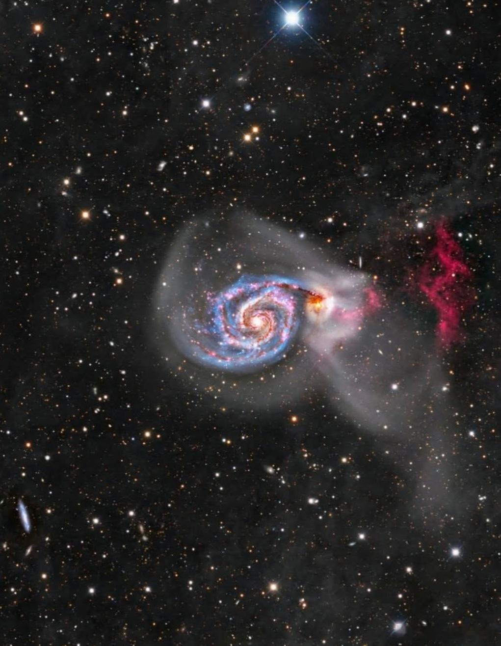 漩涡星系重塑：M51的银河之舞准备好被漩涡星系以前所未有的方式席卷吧。这