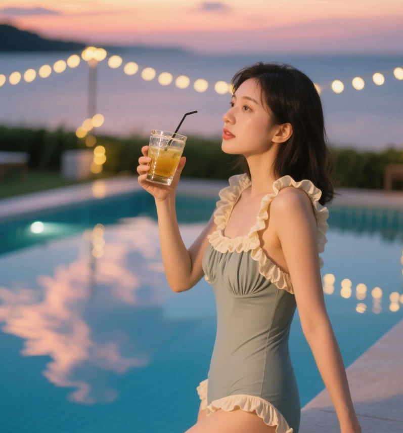 当泳装邂逅碧波，美女与水成就夏日名场面