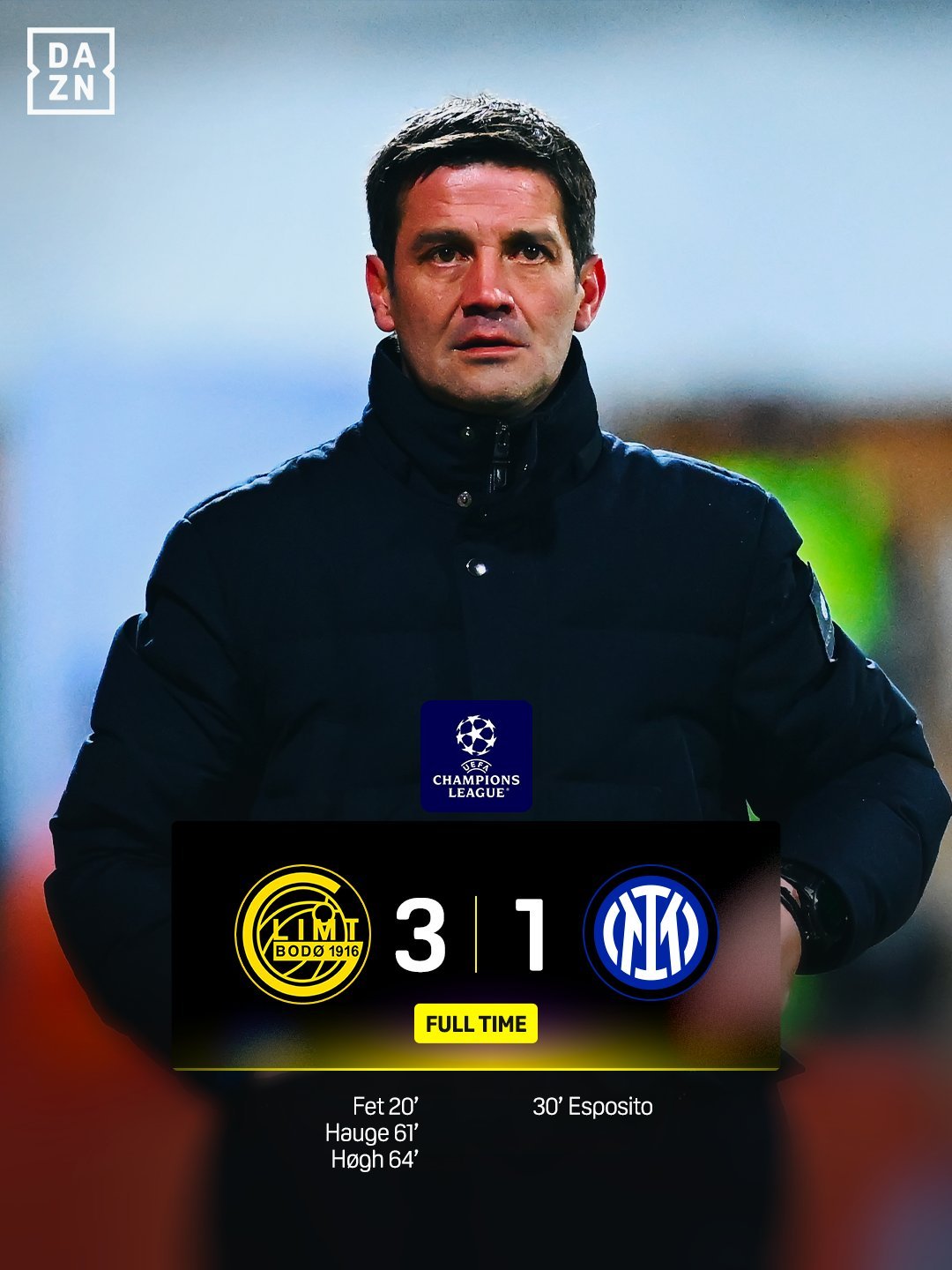 博德闪耀是欧冠最能跑的球队，转换中的一脚传球和无球跑动非常犀利。本场比赛博德闪耀