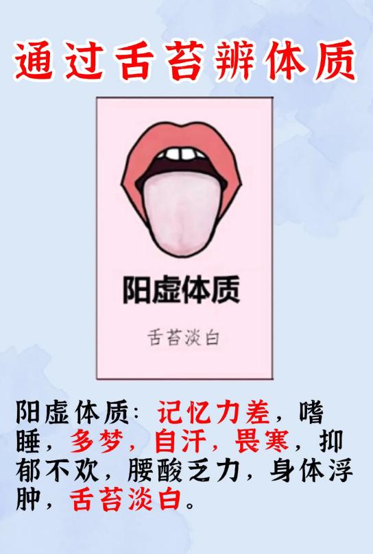 舌头有这些表现，对应体质问题