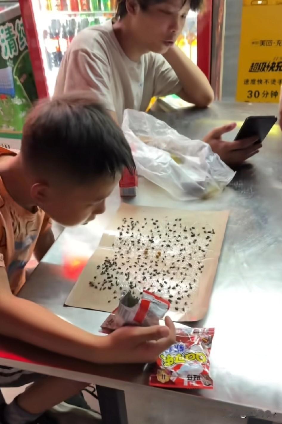 苍蝇：这下看清楚了吧孩子!不懂就问，这是看的什么书呢，是块学习的好料子。其实这